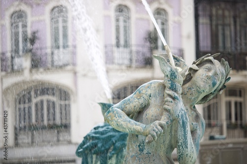 Mermaid at Rossio fountain 