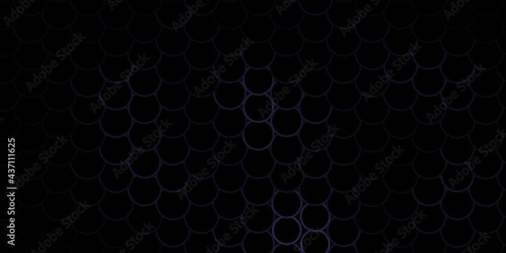 Dark Gray vector pattern with circles. Dark Gray vector pattern with circles.