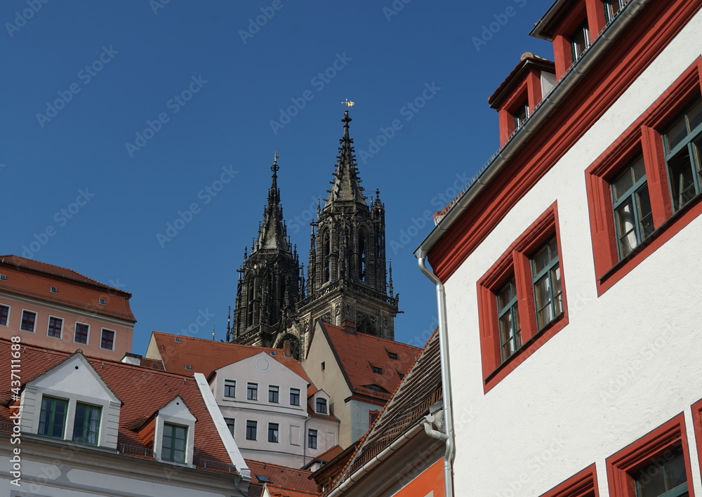 Blick zum Meissner Dom 