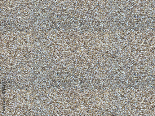Wall pattern of colorful gravel stone pebbles. Pebbles wall stone. Seamless texture. Perfect tiled on all sides.