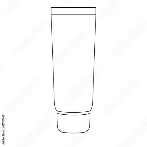 Tube. Line icon vector illustration. EPS 10. Isolated element on white background. Best for seamless patterns, web, stickers and your design.