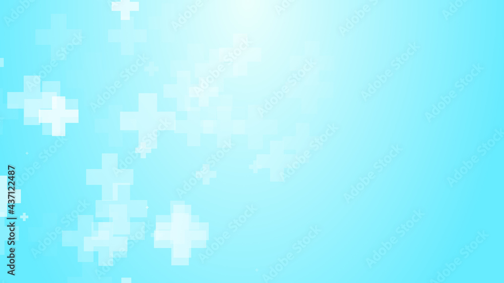 Medical white blue cross pattern background. Medical white blue cross pattern background.
