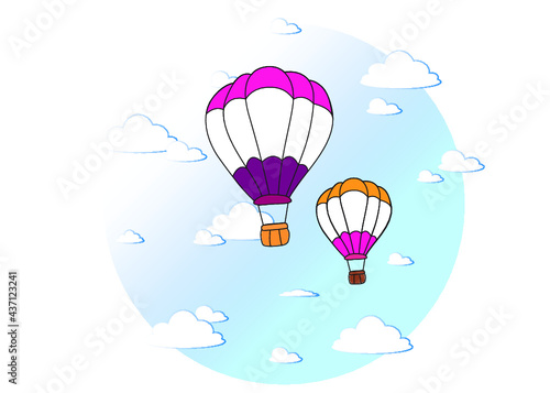 hot air balloon in sky