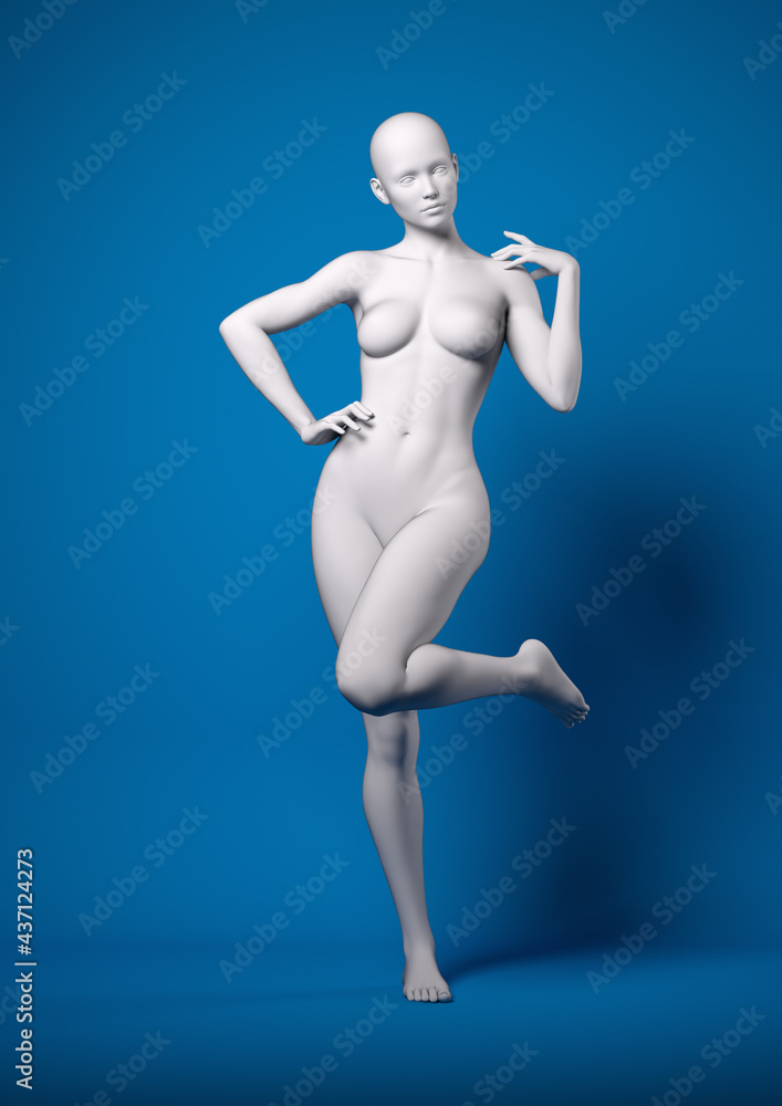 Pose reference for photographers - 3d render Pose reference for photographers - 3d render
