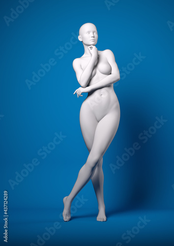 Pose reference for photographers - 3d render