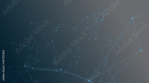 Abstract connected dots and lines plexus background. Communication and technology network concept © Leonid