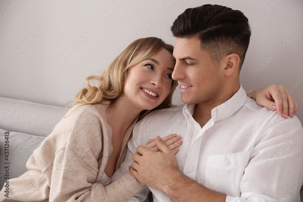 Lovely couple enjoying time together at home Lovely couple enjoying time together at home