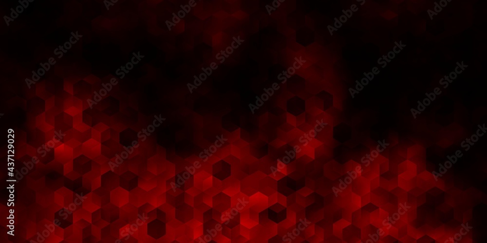 Dark Red vector background with hexagons. Dark Red vector background with hexagons.