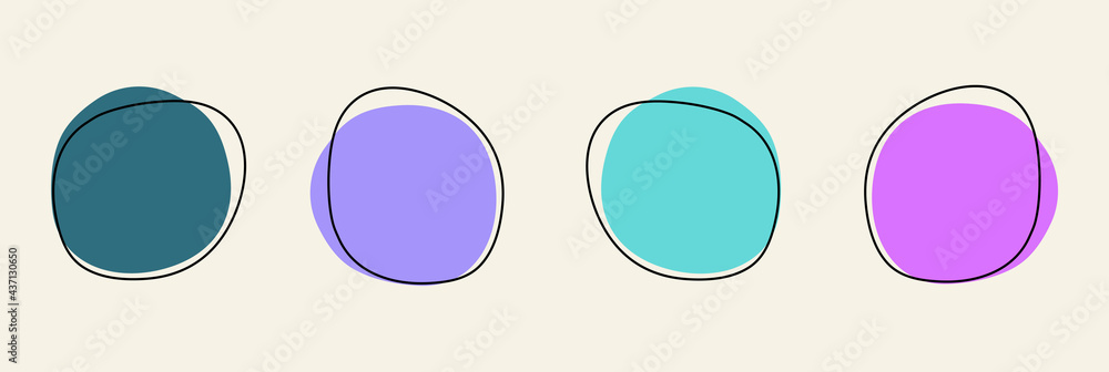 Color abstract circles. Loops logo elements of template. Vector illustration. Color abstract circles. Loops logo elements of template. Vector illustration.