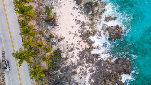 aerial views of san andres island 