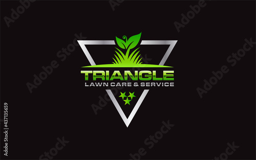 Illustration vector graphic of lawn care, landscape, grass concept logo design template-10