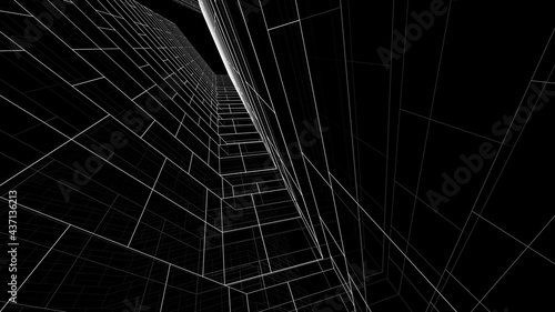 abstract architecture digital background