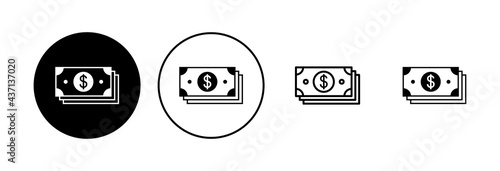 Money icon set. Money vector icon.