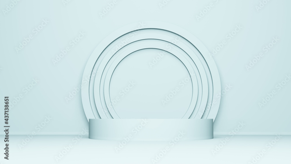 Obraz premium Step Stage Podium Stage backdrop. 3d rendering