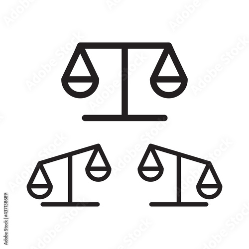 scale vector icon, flat scale icon, vector scale