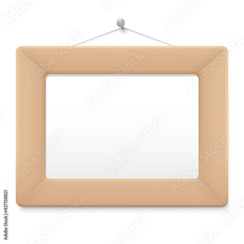 Vector illustration of a cartoon picture frame.