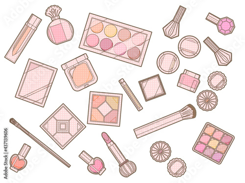 化粧品のイラストセット