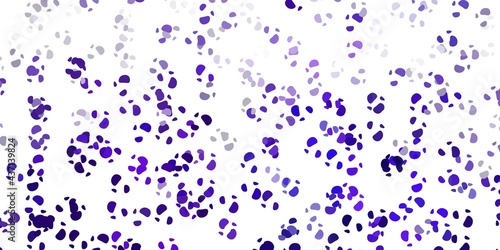 Light purple vector pattern with abstract shapes.