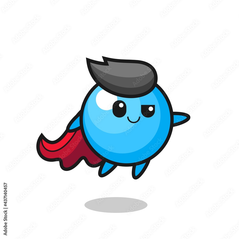 cute bubble gum superhero character is flying cute bubble gum superhero character is flying