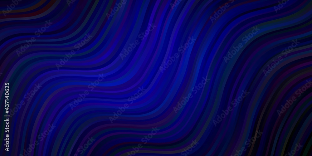 Dark Blue, Red vector background with bent lines. Dark Blue, Red vector background with bent lines.