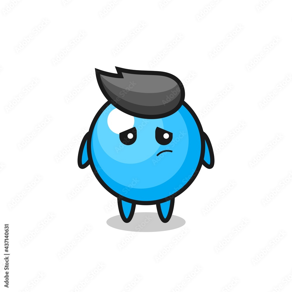 the lazy gesture of bubble gum cartoon character the lazy gesture of bubble gum cartoon character