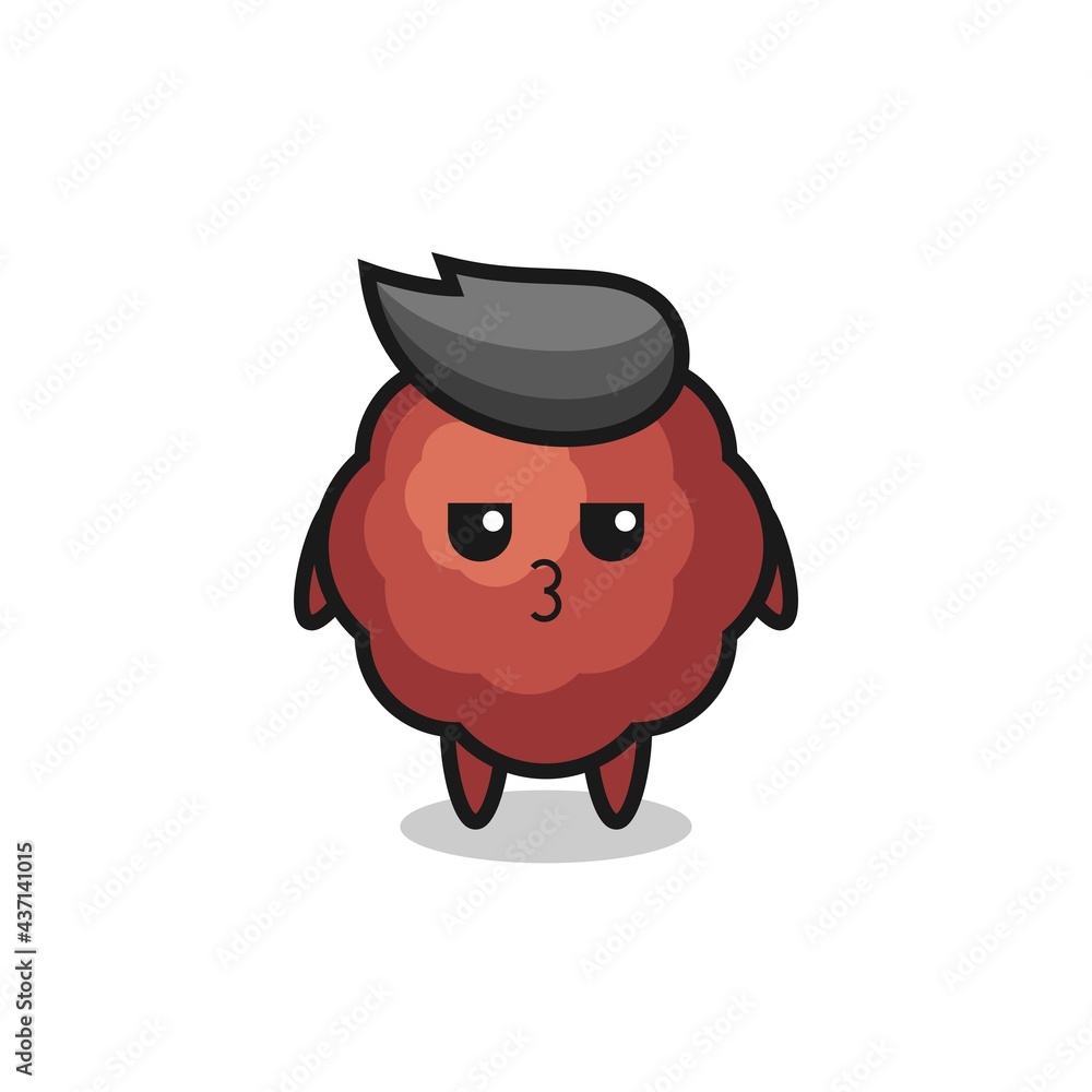 the bored expression of cute meatball characters the bored expression of cute meatball characters