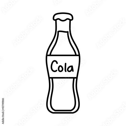Isolated bottle of soda icon