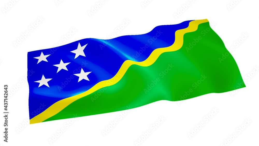 ソロモン諸島国旗 StockVideo Adobe Stock