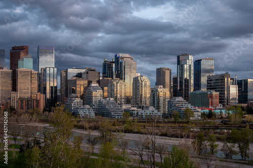 View of buildings in Calgary's downtown. © Jeff Whyte