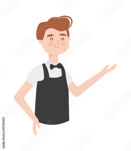 cartoon bartender smiling