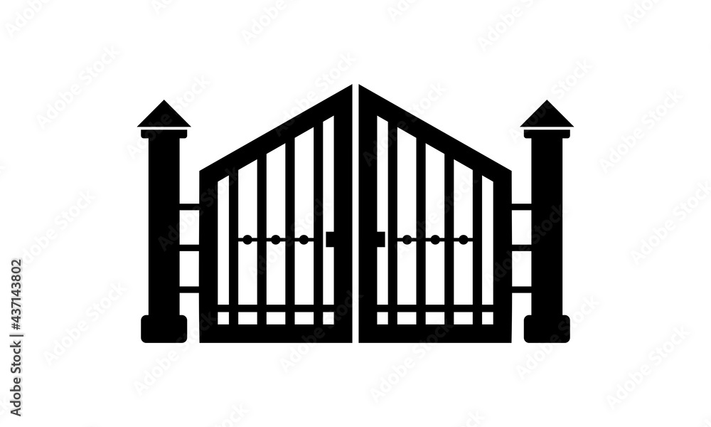 Fototapeta premium silhouette vector gate design
