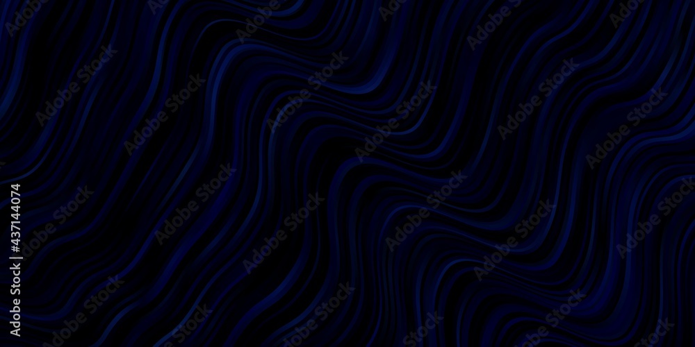 Dark BLUE vector background with lines. Dark BLUE vector background with lines.