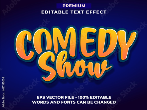 Comedy Show Editable Text Effect Font Style
