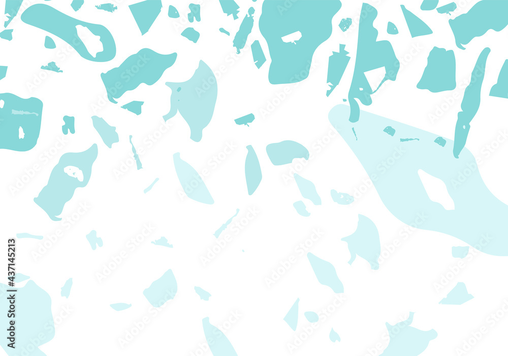 Terrazzo modern abstract template. Blue texture Terrazzo modern abstract template. Blue texture
