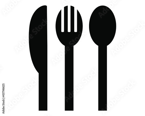 Vector set of cutlery and knife symbol logo icons for food  restaurant. graphic design for various purposes