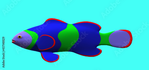 multi-colored fish