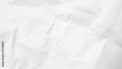 White Paper Texture background. Crumpled white paper abstract shape background with space paper recycle for text