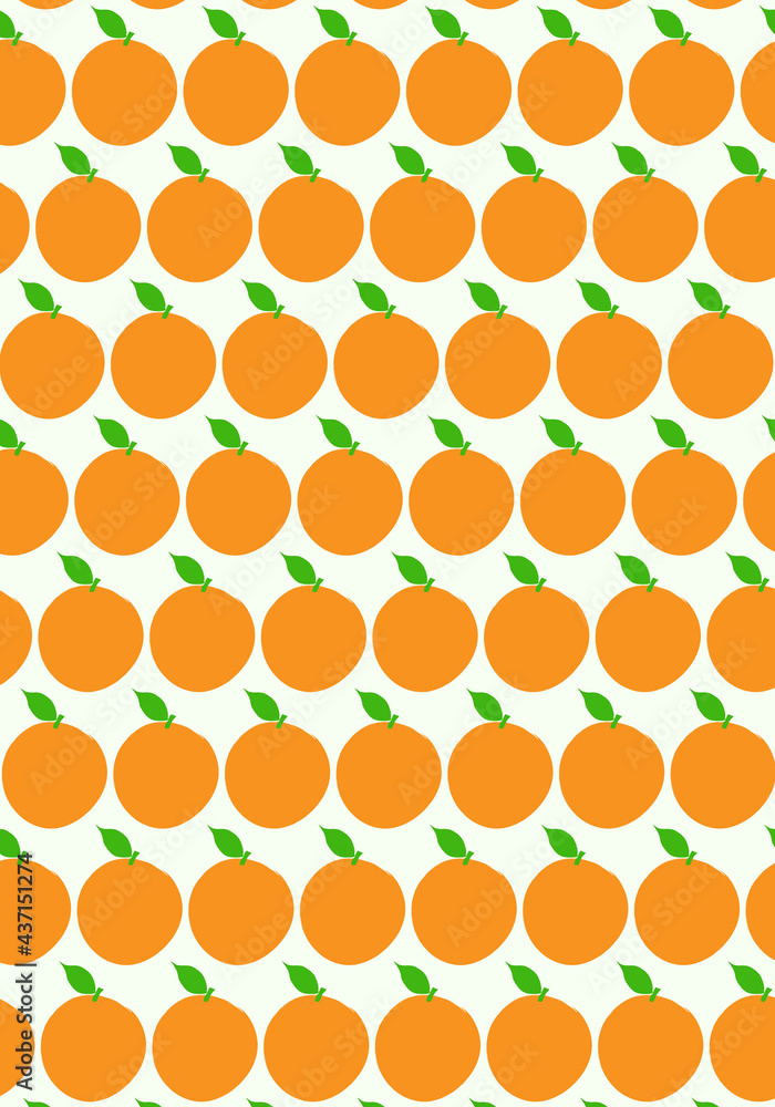 Seamless orange hand draw pattern background. Vector illustration. Seamless orange hand draw pattern background. Vector illustration.