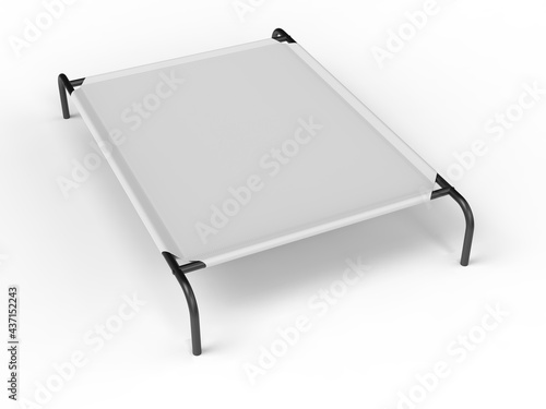 Wallpaper Mural Elevated Dog Cot Bed For branding, 3d render illustration. Torontodigital.ca