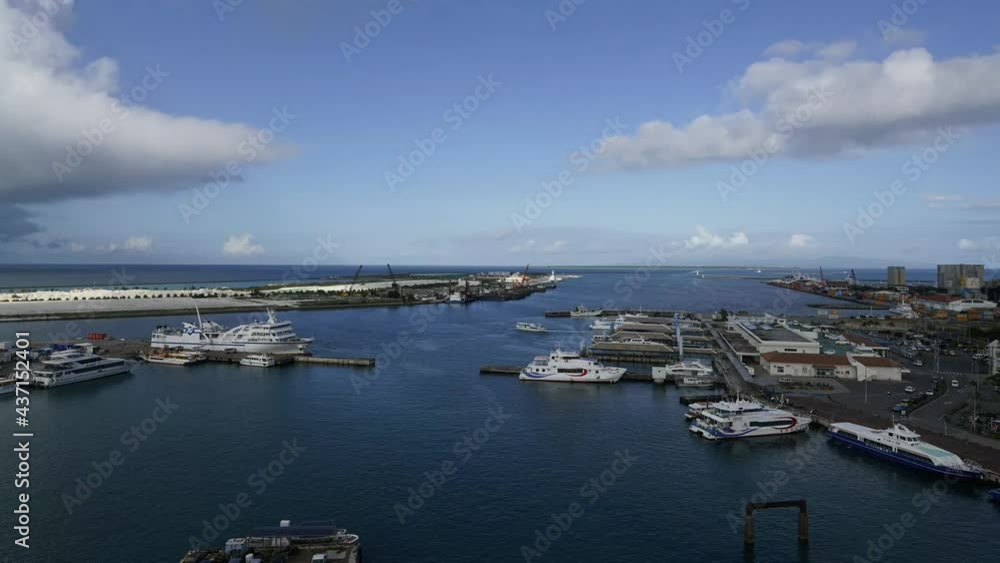 Okinawa,Japan - May 24, 2021: Time-lapse of Ishigaki port, Okinawa, Japan, around 8AM in the morning
Okinawa,Japan - May 24, 2021: Time-lapse of Ishigaki port, Okinawa, Japan, around 8AM in the morning