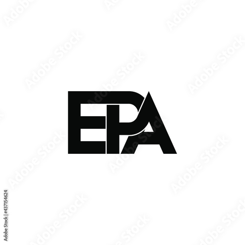 epa letter original monogram logo design