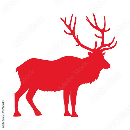 red canadian reindeer