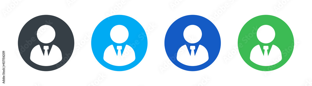Businessman icon set on circle design. Manager and professional profile. Businessman icon set on circle design. Manager and professional profile.