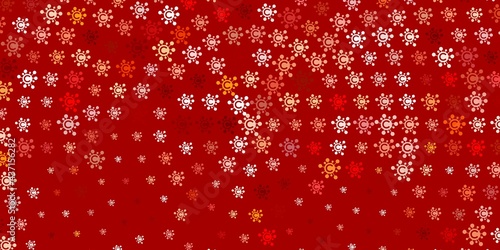 Light Yellow vector texture with disease symbols.