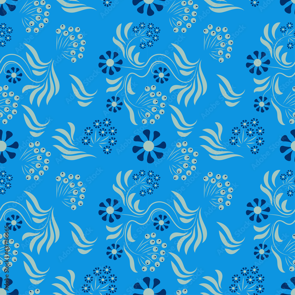 Folk flowers art pattern Floral abstract surface design Seamless pattern Folk flowers art pattern Floral abstract surface design Seamless pattern