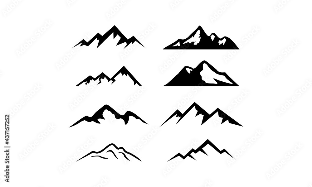 Fototapeta premium set mountain template vector design