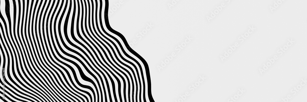 Abstract black and white mountain contour lines. Topographic terrain.