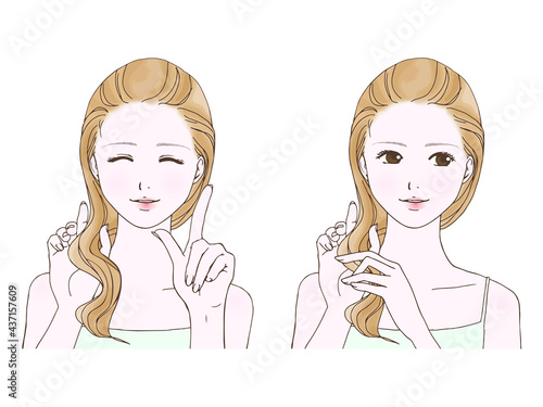 美容に使えそうなイラスト_ヘアケア２
