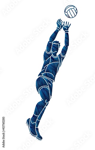 Gaelic Football Sport Male Player Action Cartoon Graphic Vector