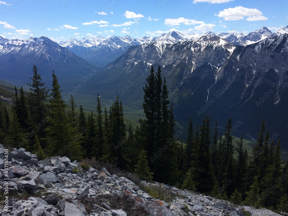 Mount Rundle spine spectacular unspoiled scenery Mount Rundle spine spectacular unspoiled scenery